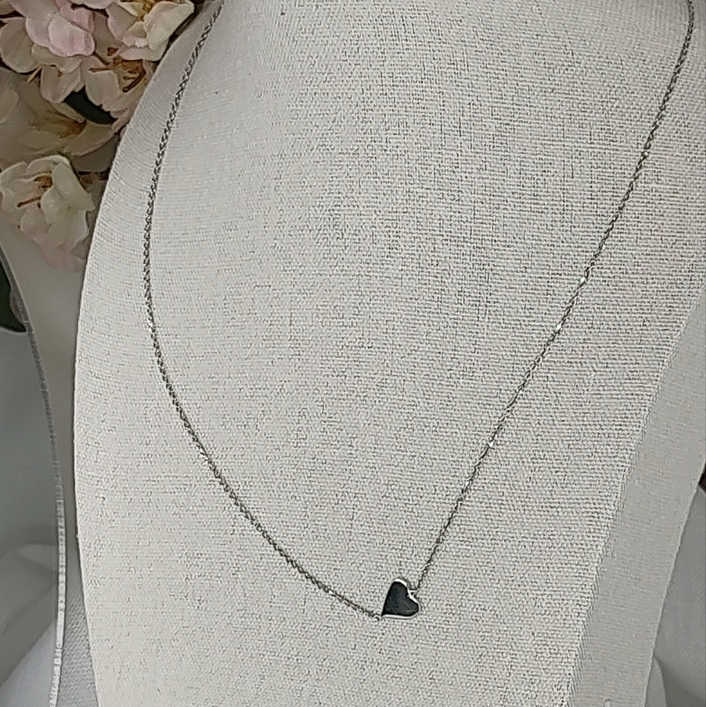 MILOR SILVER Necklace Heart 925 Sterling Silver Made In Italy - Picture 2 of 7
